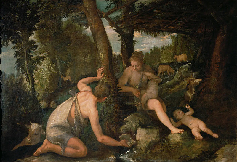 Adam und Eva nach der Vertreibung aus dem Paradies - Paul Véronèse
