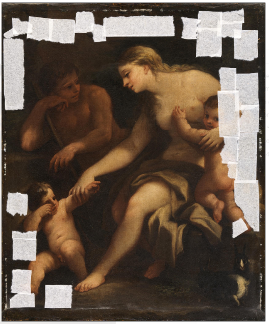 Adam und Eva, mit Kain und Abel - Luca Giordano