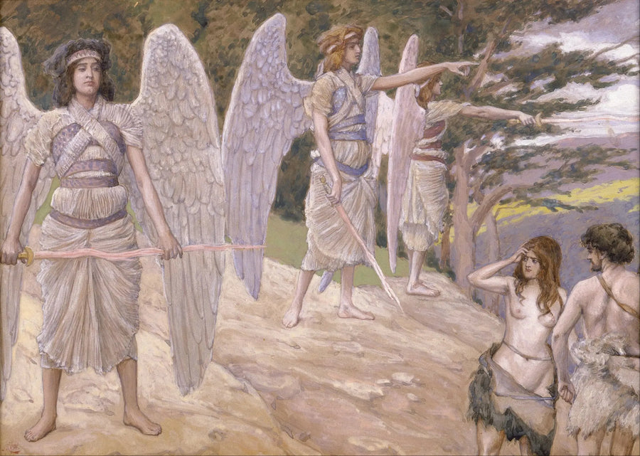 Adam et Ève chassés du paradis - James Tissot image 1 reproduction de peinture à l’huile