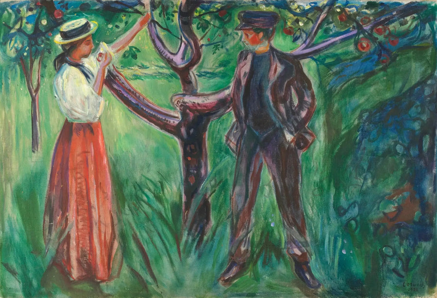 Adam und Eva - Edvard Munch
