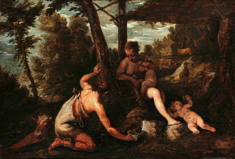 Adam und Eva aus dem Paradies vertrieben - David Teniers der Jüngere