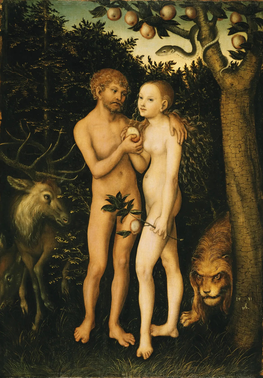 Adam und Eva - Lucas Cranach der Ältere