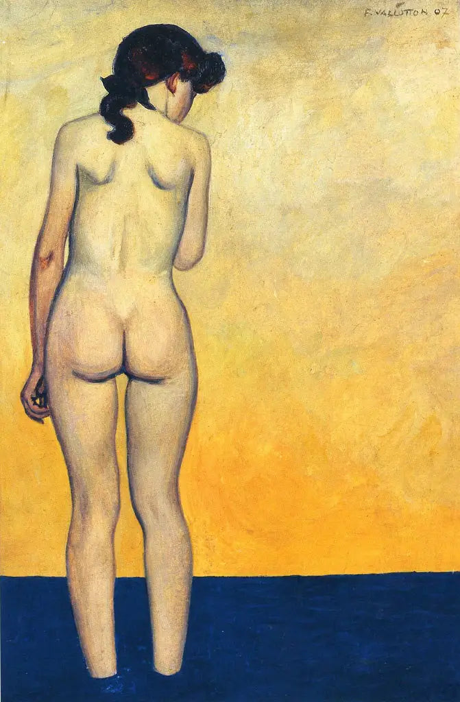 Jugendliche, die ins Wasser geht - Félix Vallotton