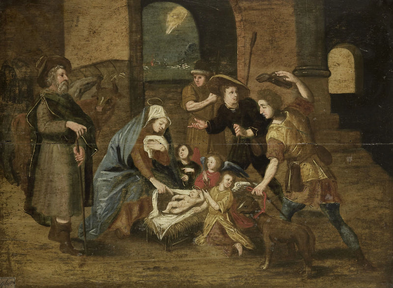L'Adoration des bergers - Artiste inconnu du Rijksmuseum