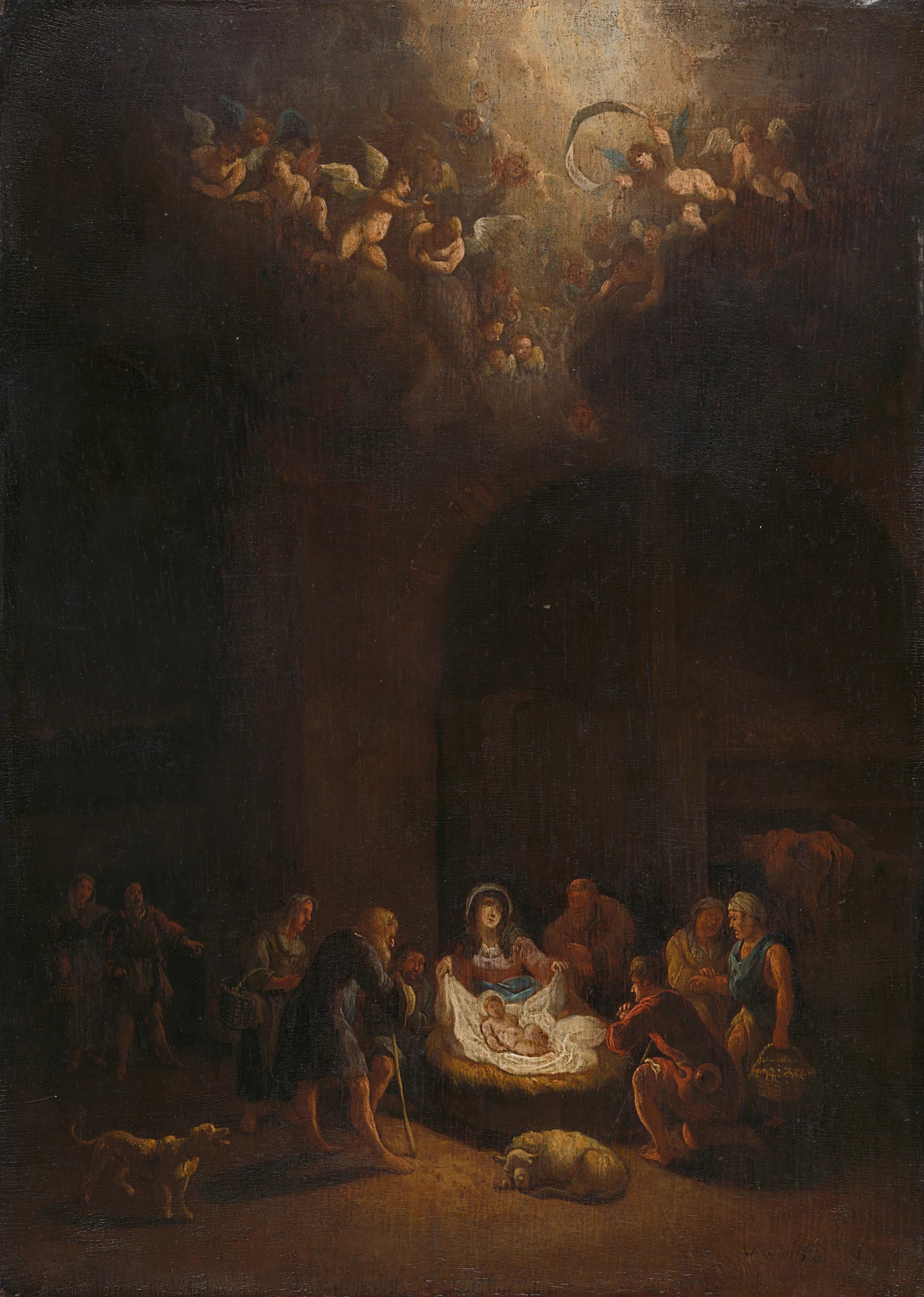 L'Adoration des bergers - Pieter Bout