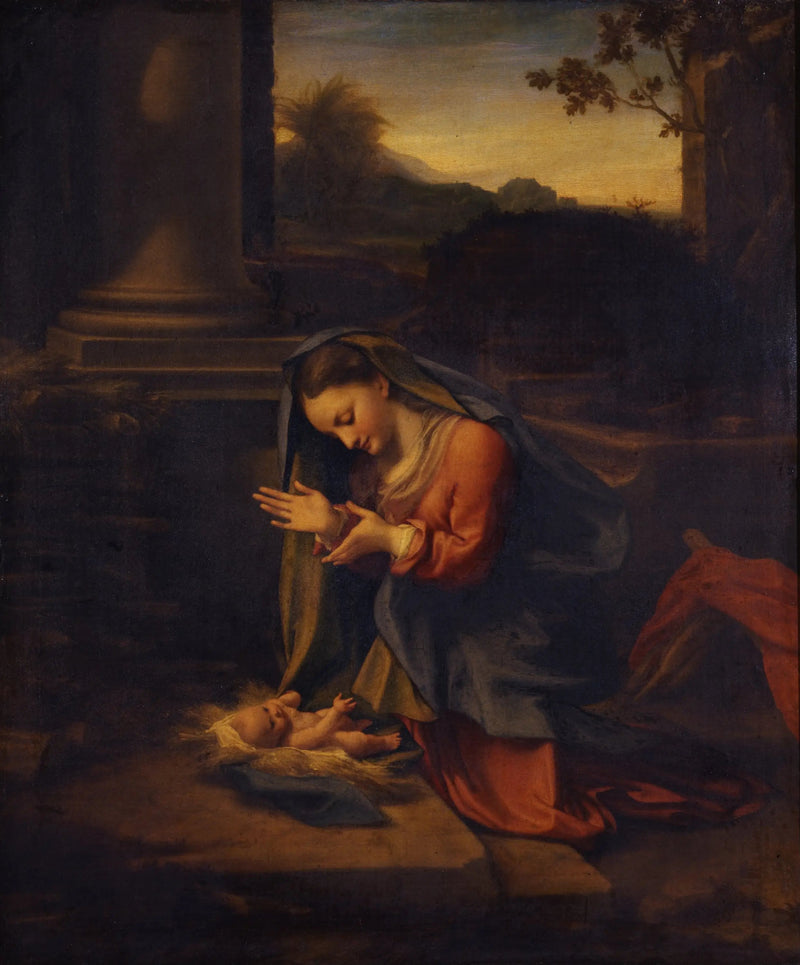 Anbetung des Kindes - Antonio da Correggio