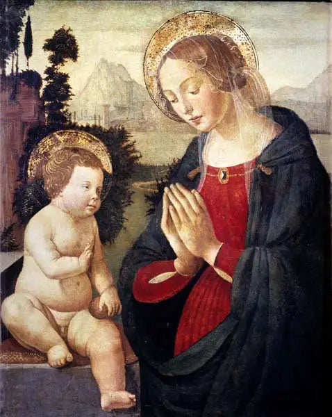 Anbetung des Kindes. - Domenico Ghirlandaio