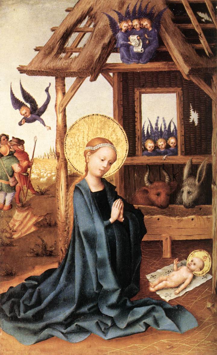 Anbetung des Jesuskindes - Stefan Lochner