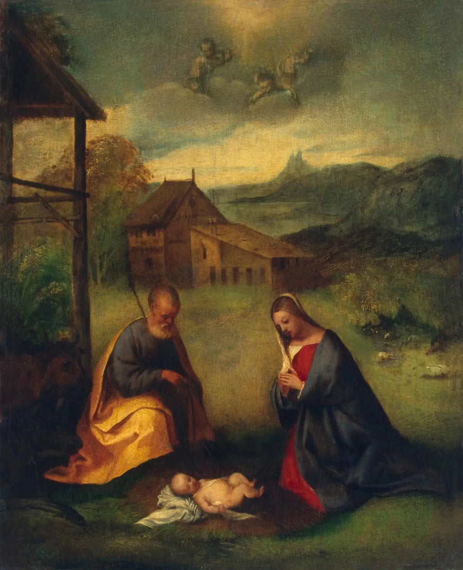 Anbetung des Kindes - Titian