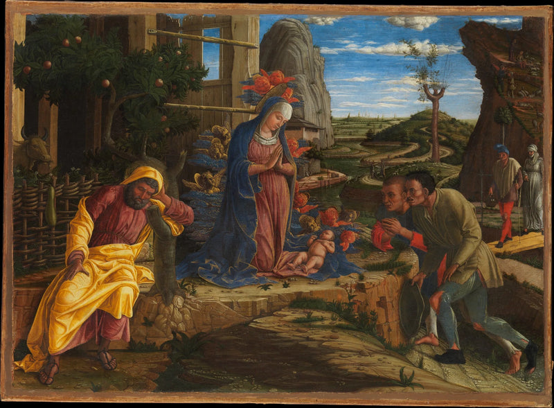 Anbetung der Hirten - Andrea Mantegna