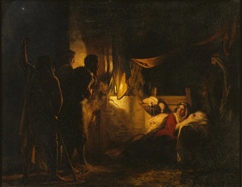 Anbetung der Hirten - Carl Heinrich Bloch