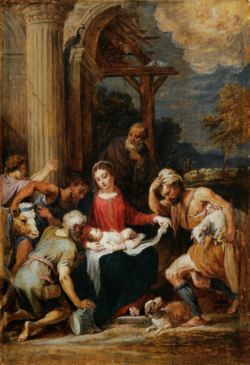 Anbetung der Hirten, nach Andrea Schiavone - David Teniers der Jüngere