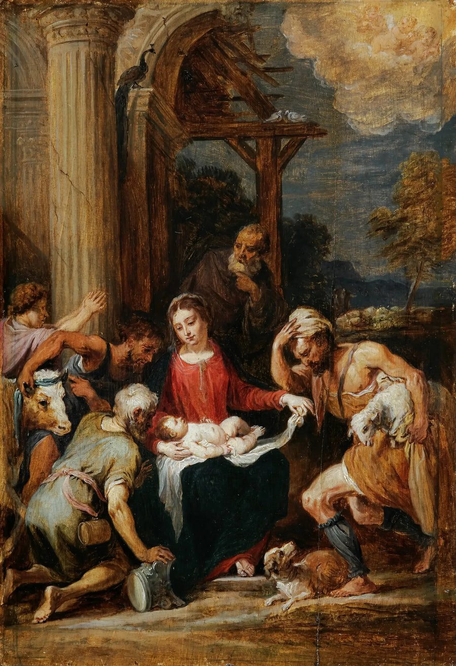 Anbetung der Hirten, nach Andrea Schiavone - David Teniers der Jüngere