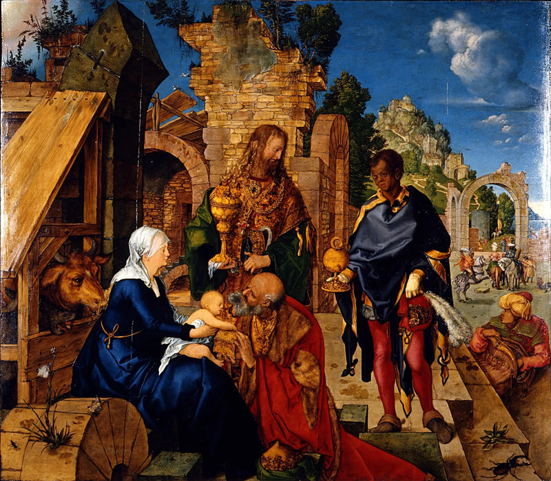 Anbetung der Heiligen Drei Könige - Albrecht Dürer