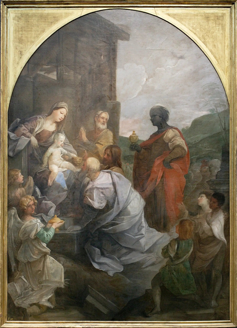 Anbetung der Heiligen Drei Könige - Guido Reni