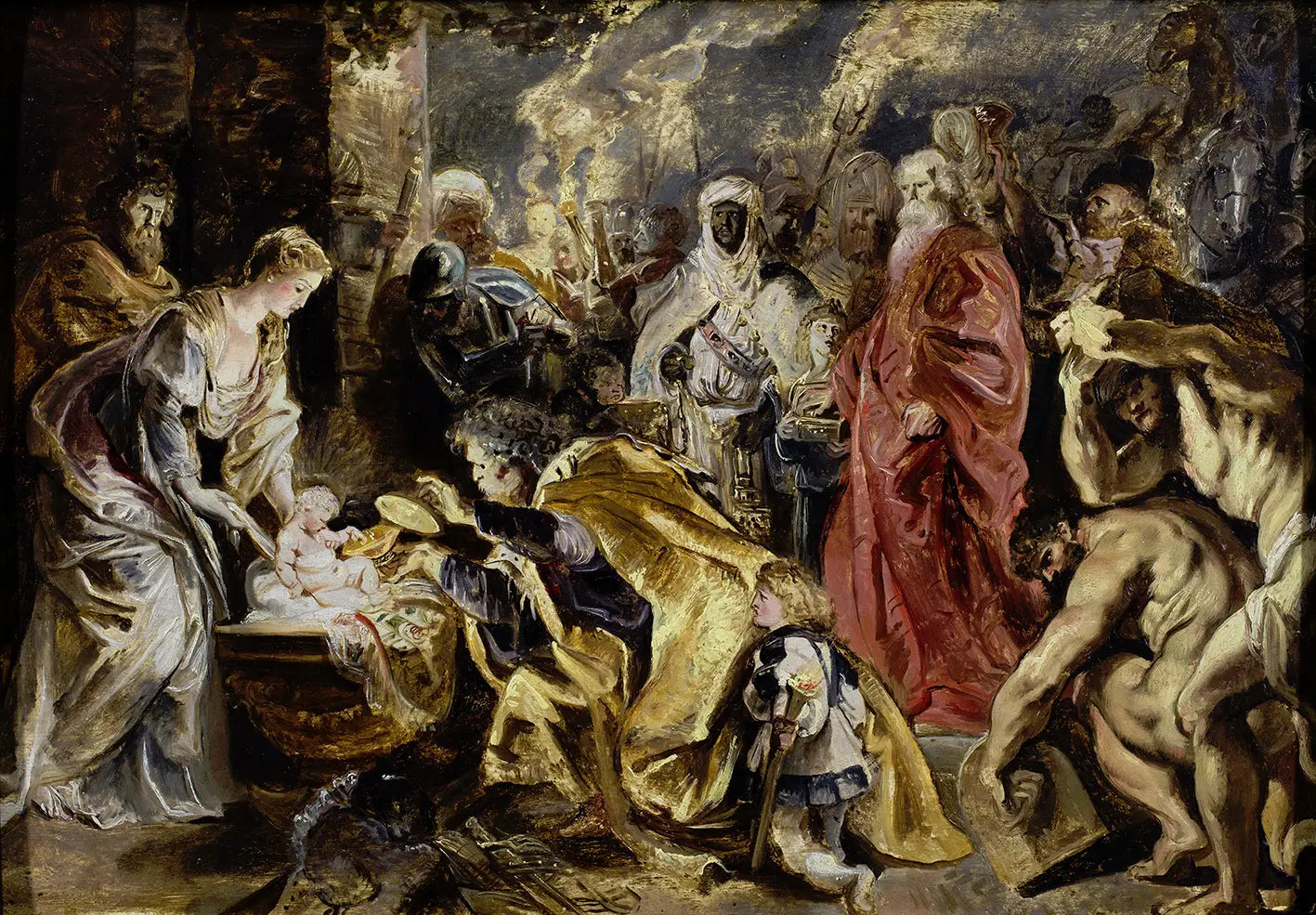 Adoration des mages - Peter Paul Rubens image 1 reproduction artisanale de tableau