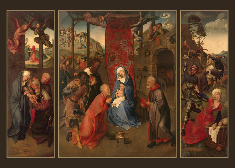 Anbetung der Heiligen Drei Könige (Triptychon) - Hugo van der Goes