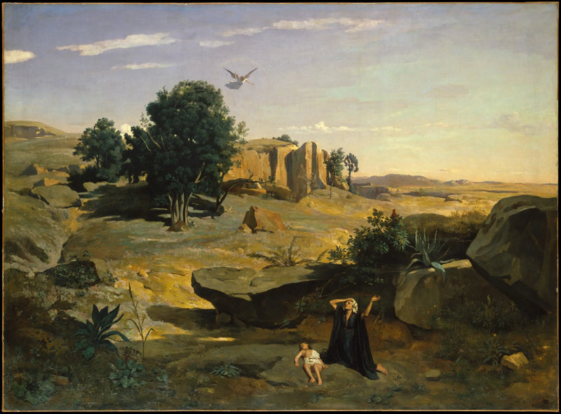 Agar dans le désert - Jean-Baptiste Camille Corot
