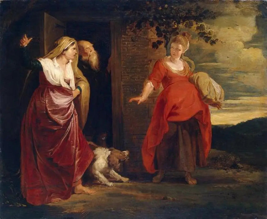 Agar verlässt das Haus Abrahams - Peter Paul Rubens