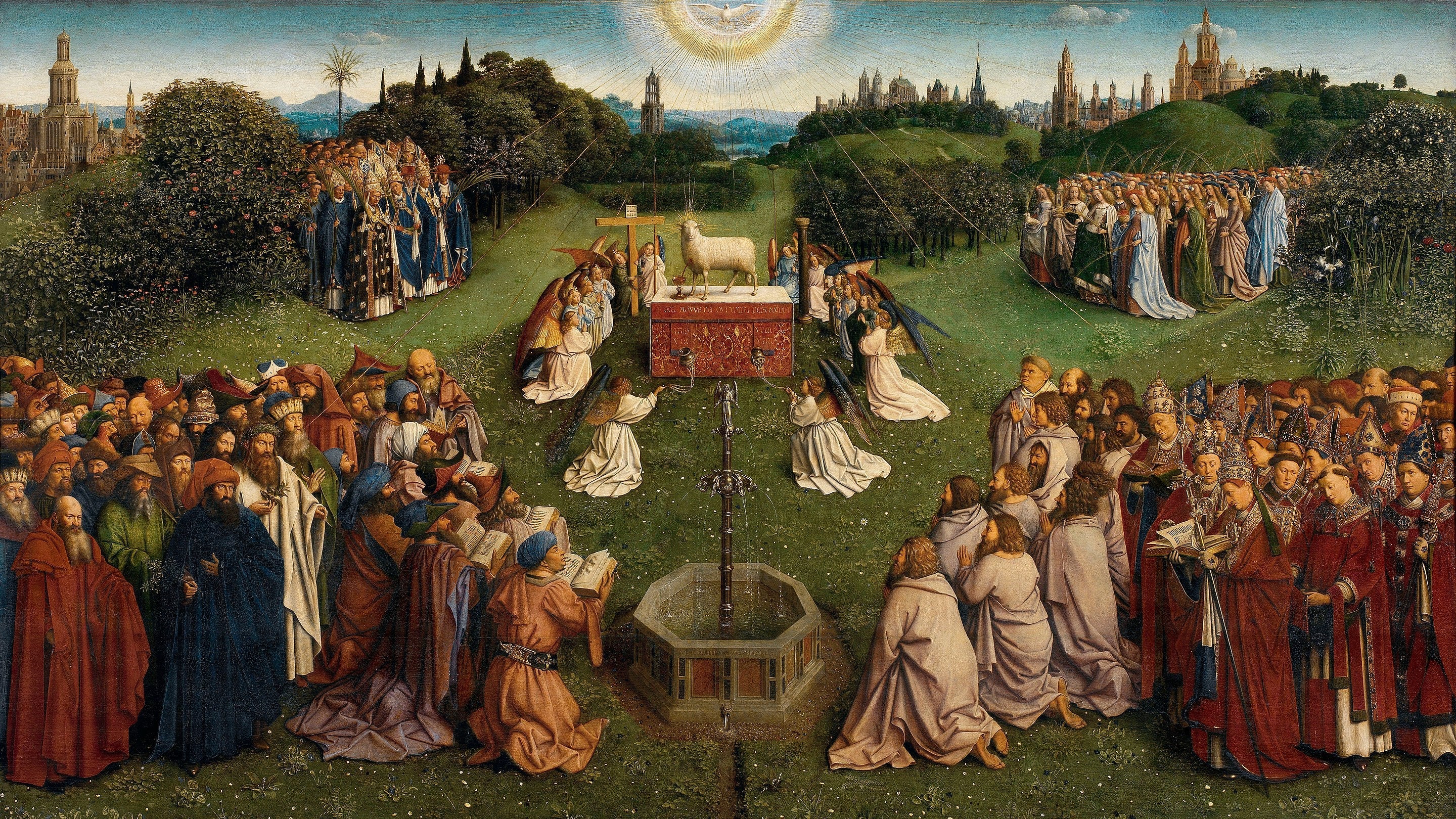 Agneau mystique - Hubert van Eyck - Alpha Reproduction