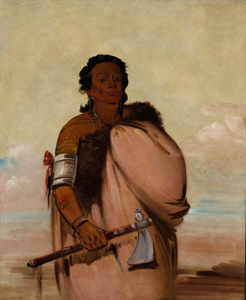 Ah'-Schule, Rotten Foot, un guerrier renommé - George Catlin