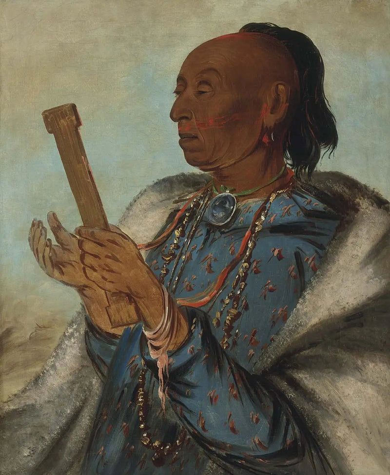Ah-tón-we-tuck, der Truthahn, der sein Gebet wiederholt - George Catlin