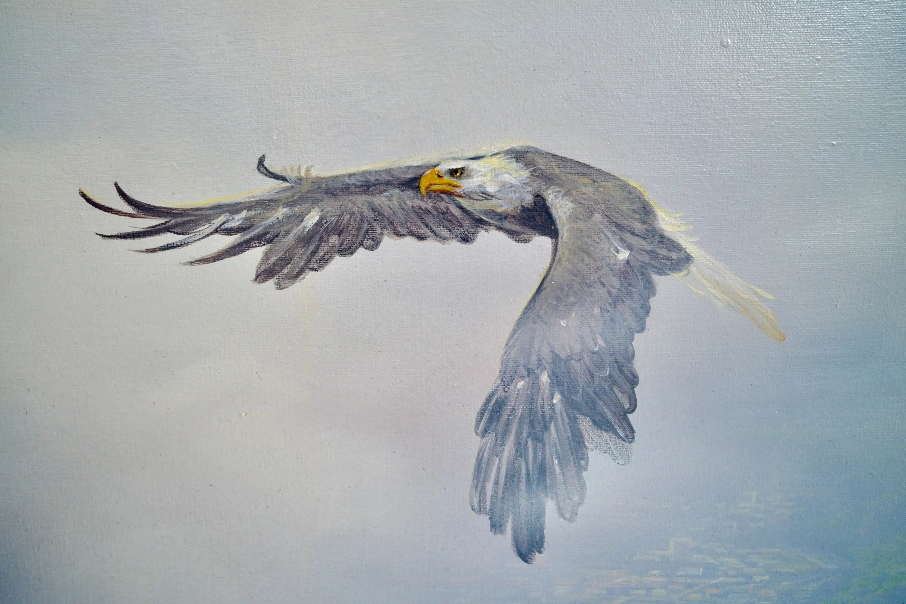 Aigles en Vol | 200 x 170 cm image 12 reproduction réalisée par Alpha Reproduction