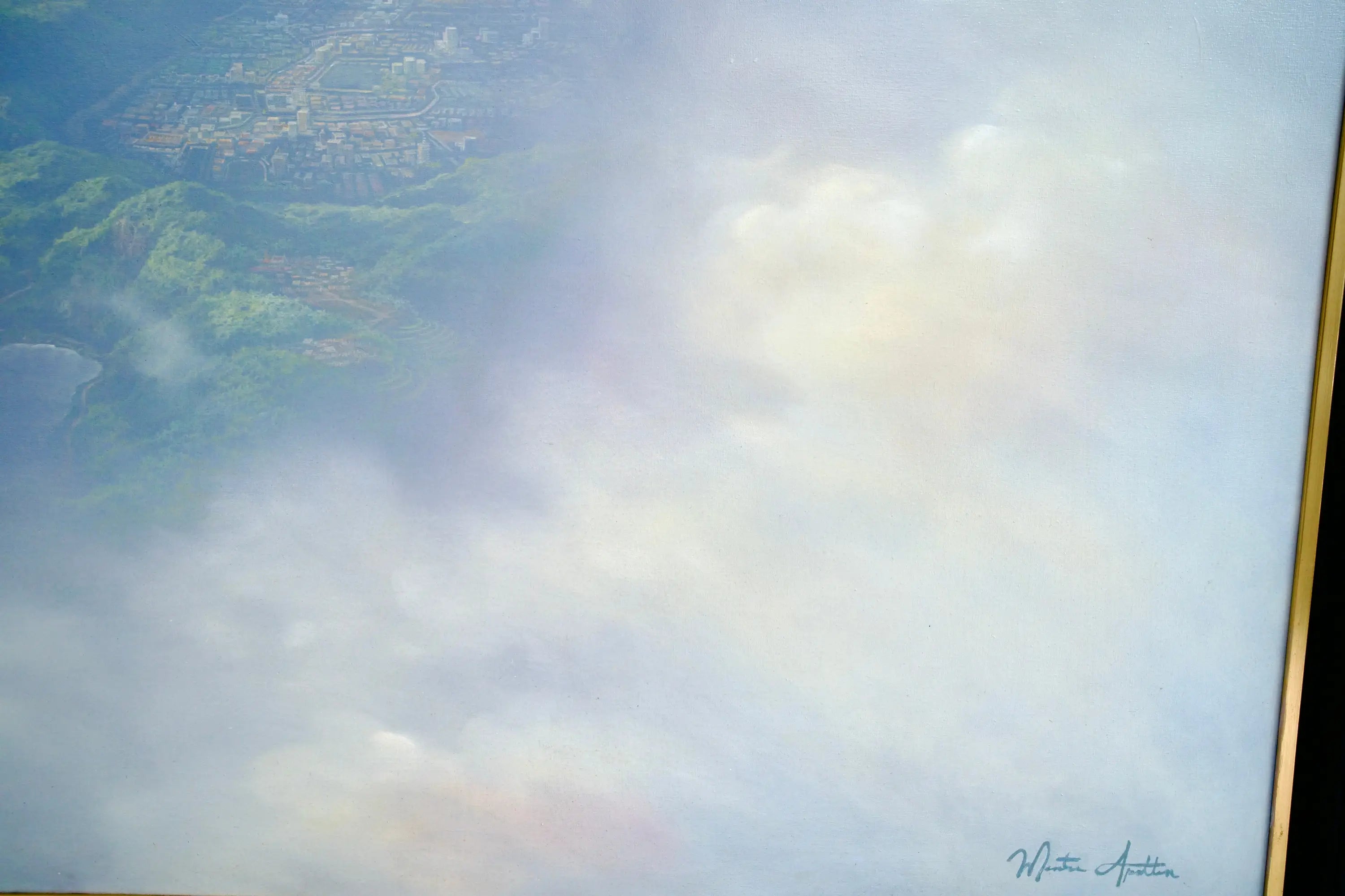 Aigles en Vol | 200 x 170 cm image 16 reproduction artisanale de tableau