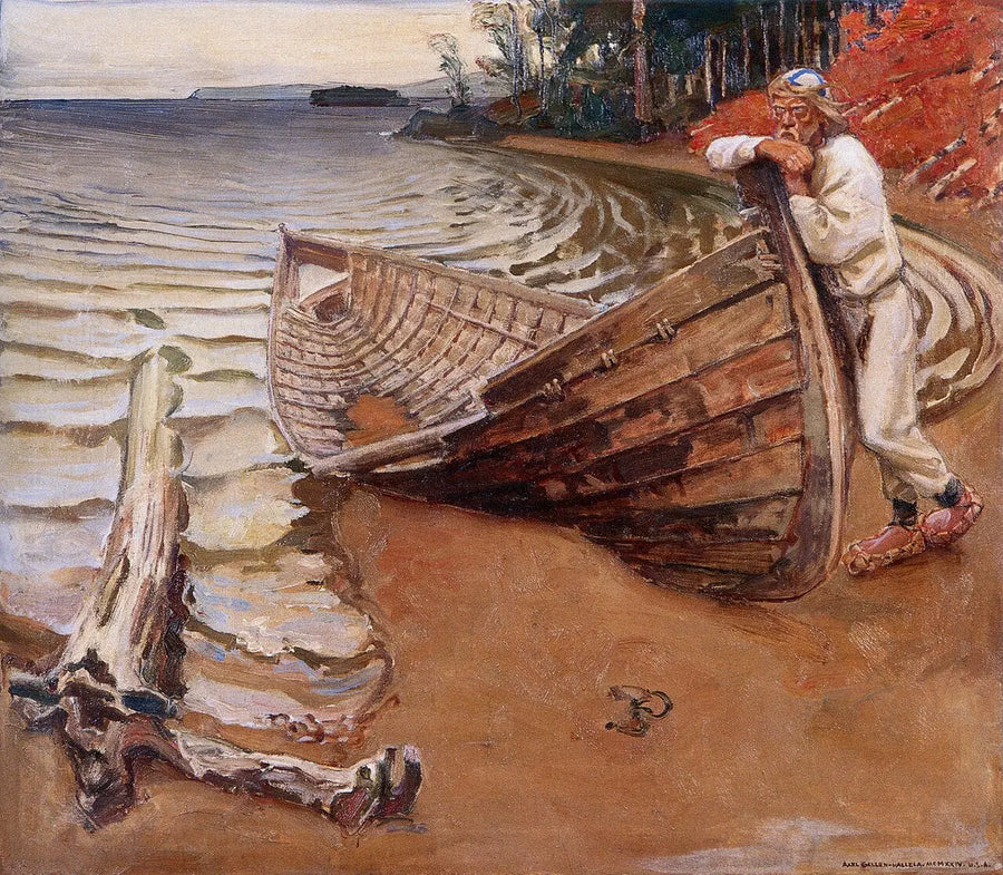 La Barque plaintive, peinture d’Akseli Gallen-Kallela