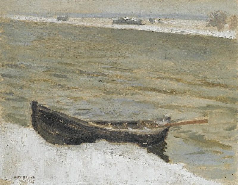 Barque sur la rive - Akseli Gallen-Kallela