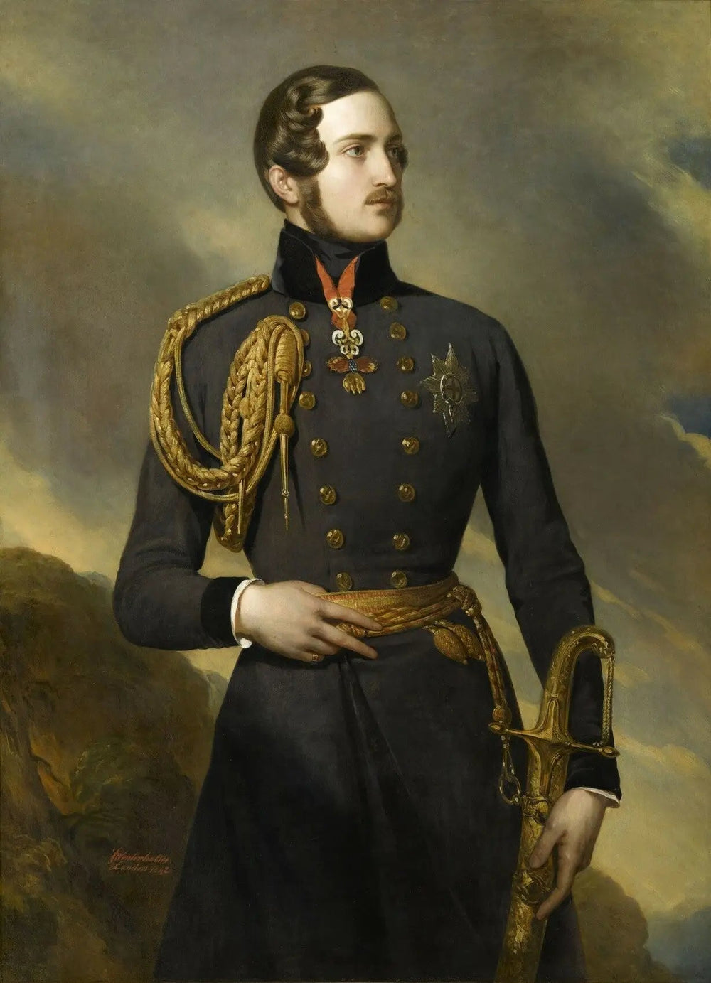 Albert de Saxe-Cobourg-Gotha, prince consort (1819-1861) - Franz Xaver Winterhalter image 1 reproduction de peinture à l’huile