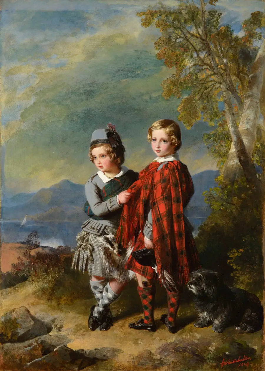 Albert Edward, Prinz von Wales, mit Prinz Alfred - Franz Xaver Winterhalter