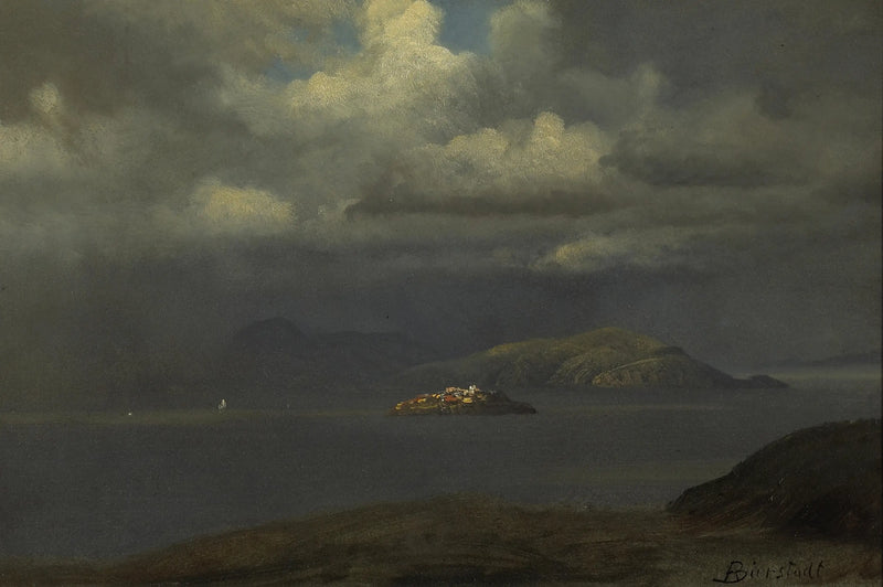 Alcatraz, San Francisco-Bucht - Albert Bierstadt