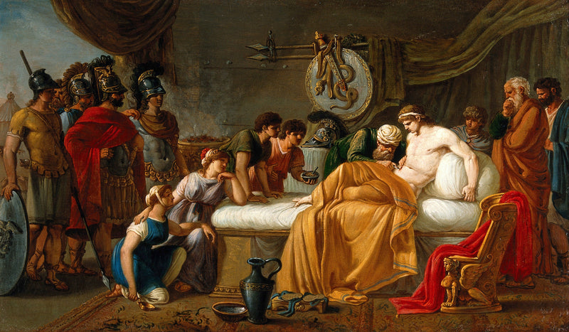 Alcibiade blessé - Joseph-Marie Vien