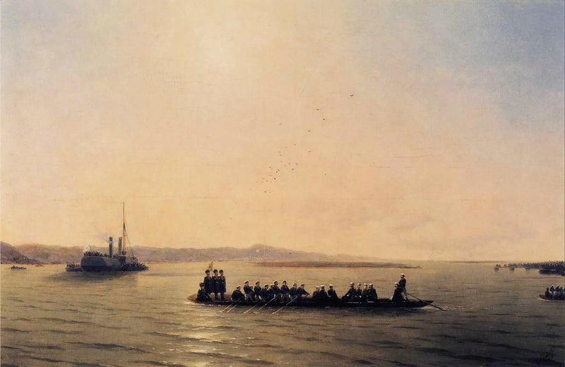 Alexander II überquert die Donau - Iwan Aïvazovski