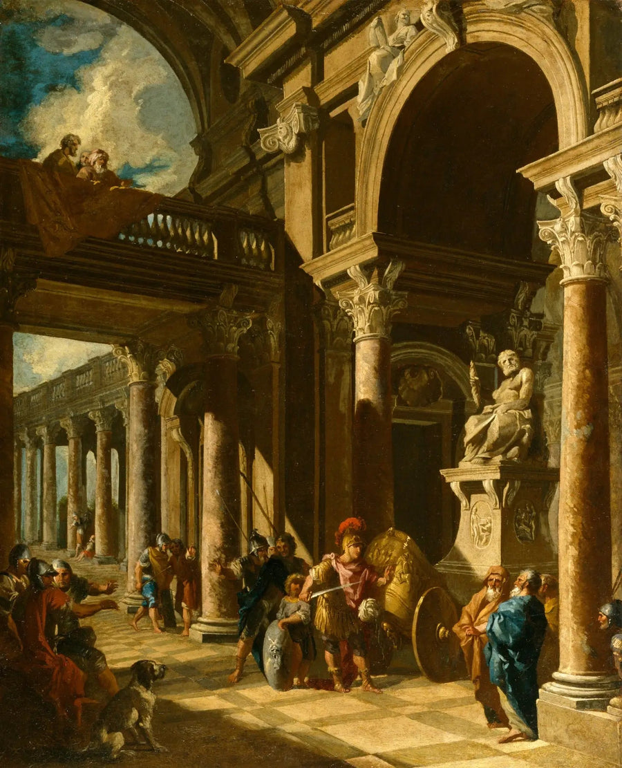 Alexander der Große schneidet das gordische Knoten - Giovanni Paolo Panini
