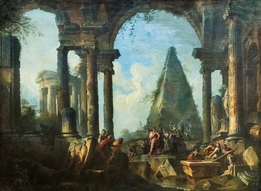 Alexander der Große vor dem Grab des Achilles - Giovanni Paolo Panini