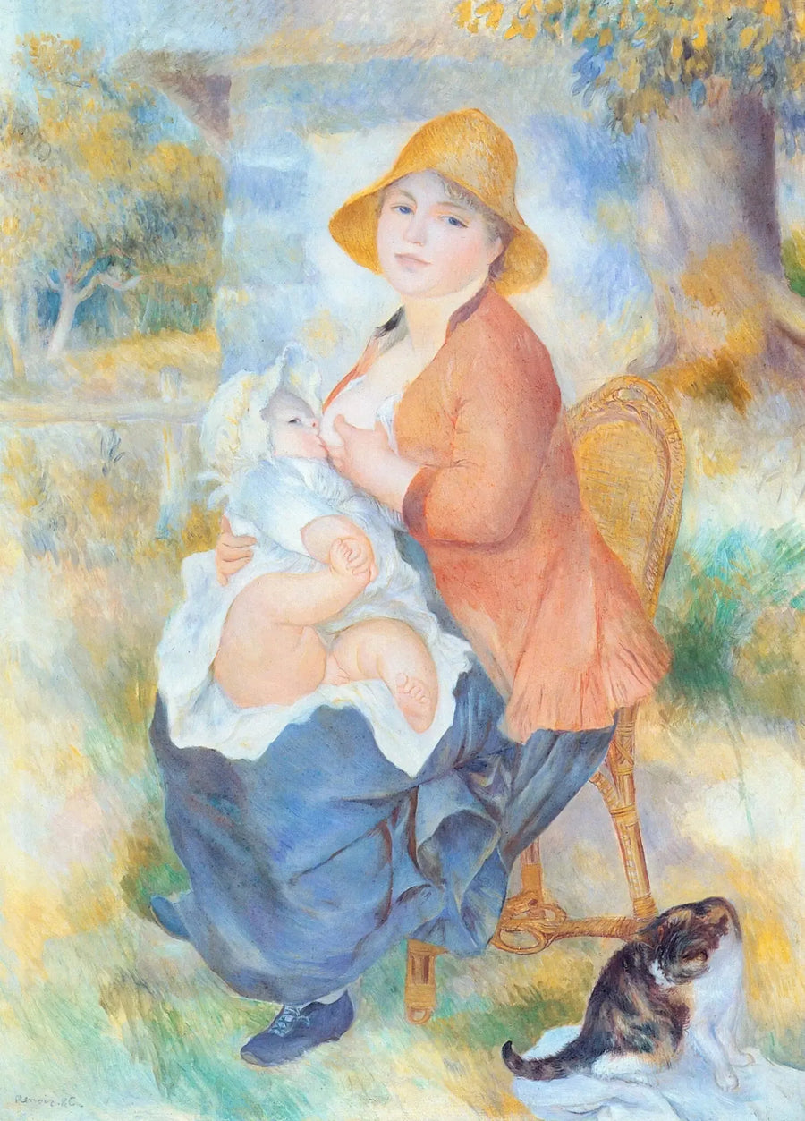 Aline Renoir, die ihren Sohn Pierre stillt - Pierre-Auguste Renoir