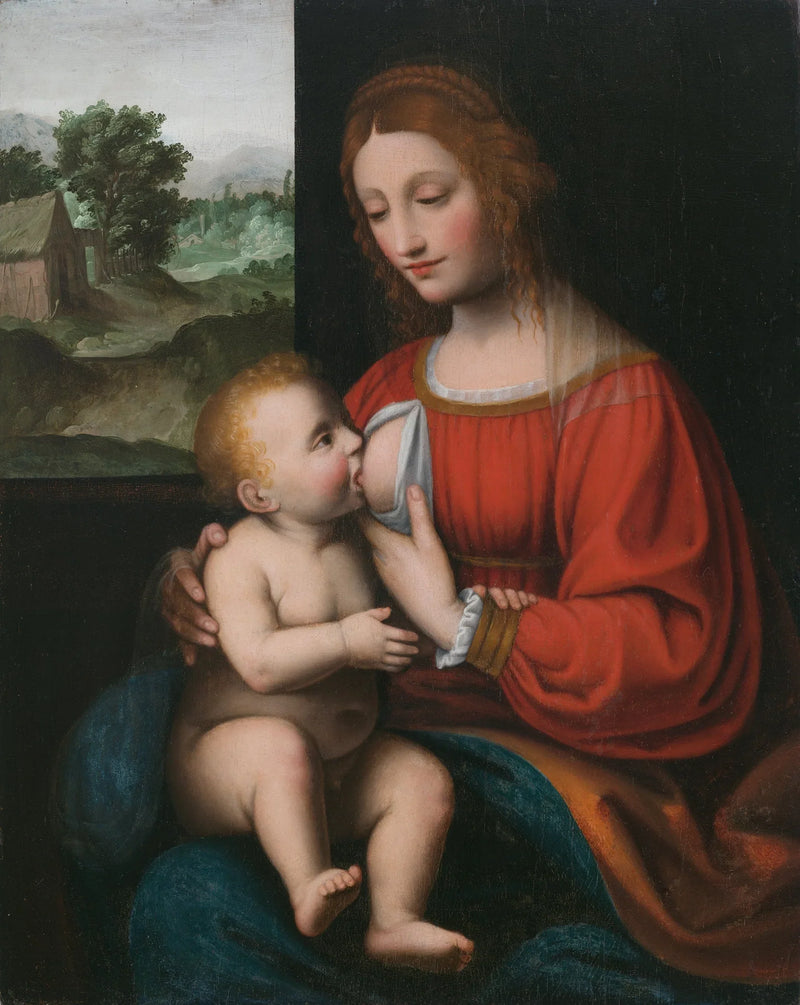 Stillen der Jungfrau und des Kindes - Bernardino Luini