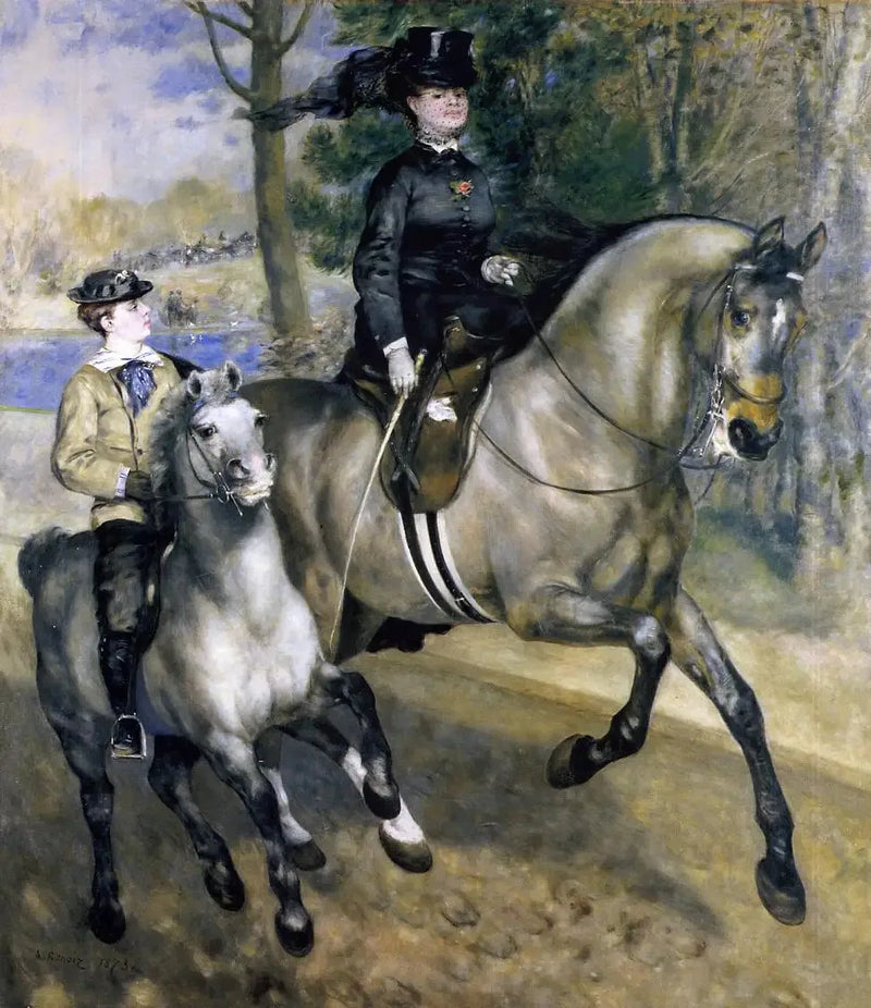 Reiterallee im Bois de Boulogne - Pierre-Auguste Renoir