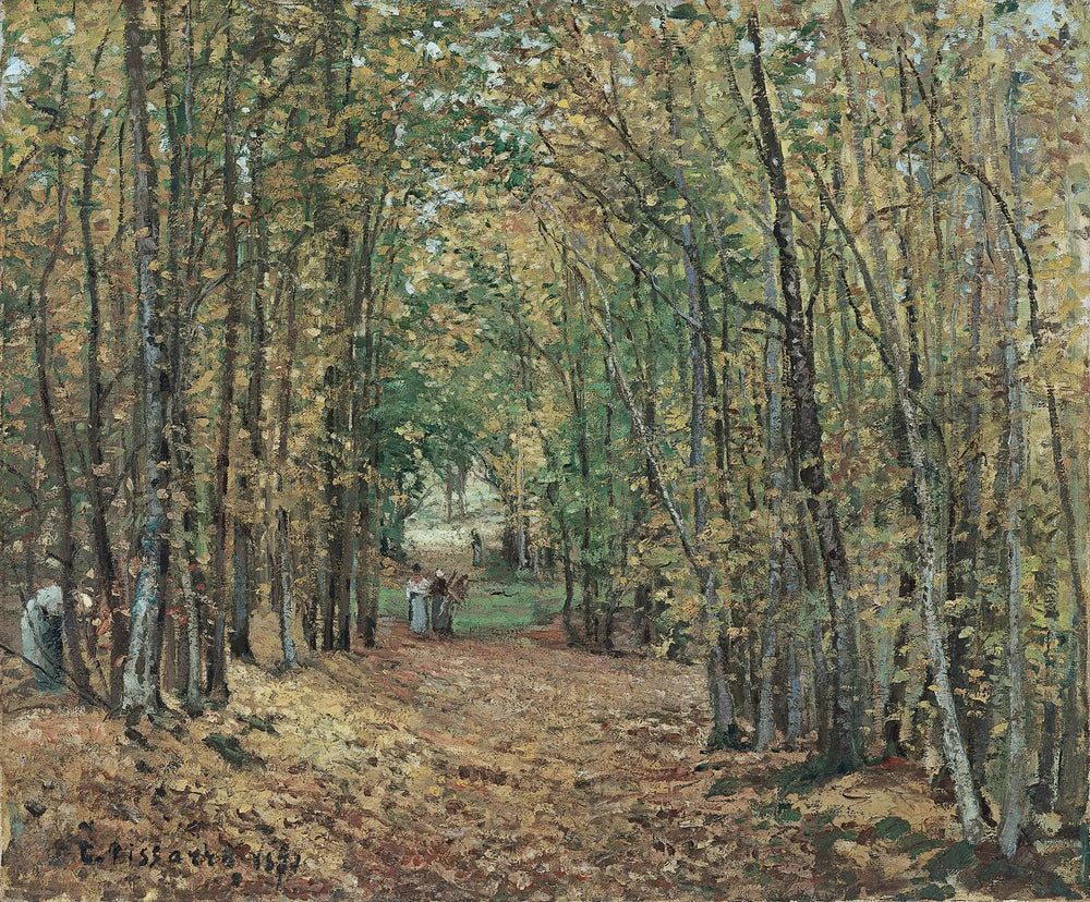 Allée dans le parc de Marly - Camille Pissarro image 1 reproduction d’œuvre d’art à l’huile