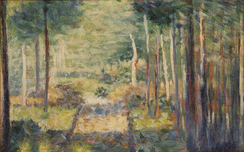 Waldweg, Barbizon - Georges Seurat