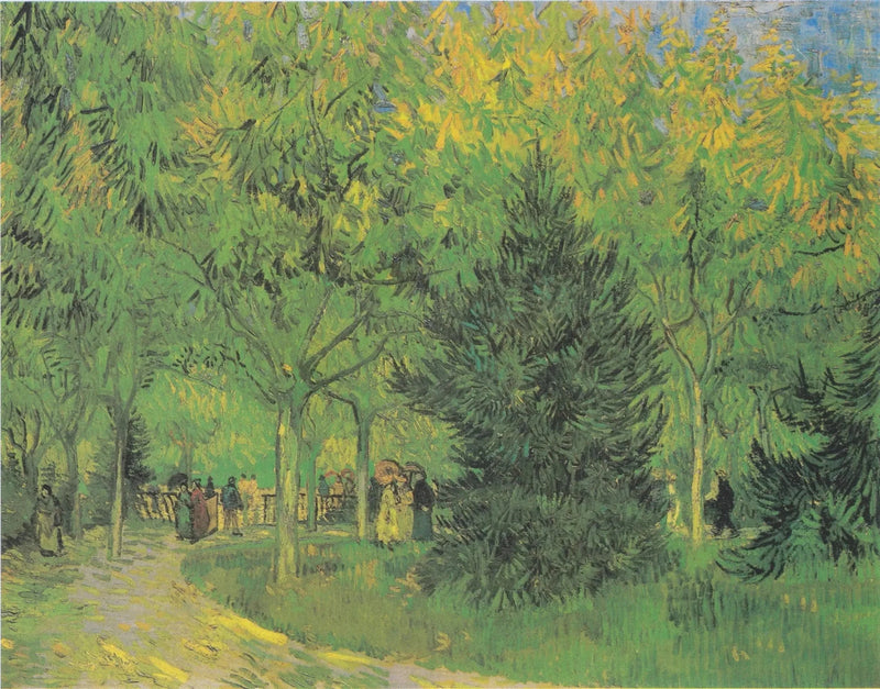 Ein Weg im öffentlichen Garten von Arles - Vincent van Gogh