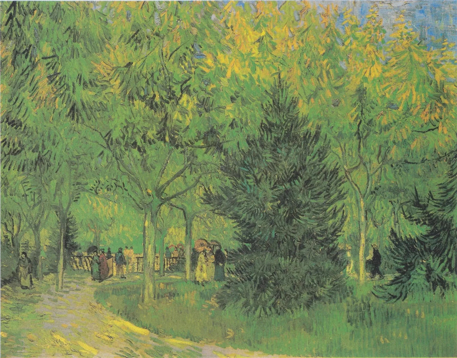 Ein Weg im öffentlichen Garten von Arles - Vincent van Gogh