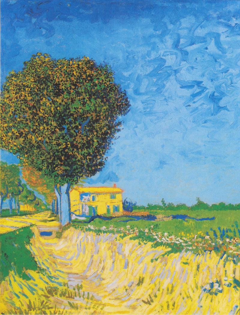 Allee in Arles mit Häusern - Vincent van Gogh