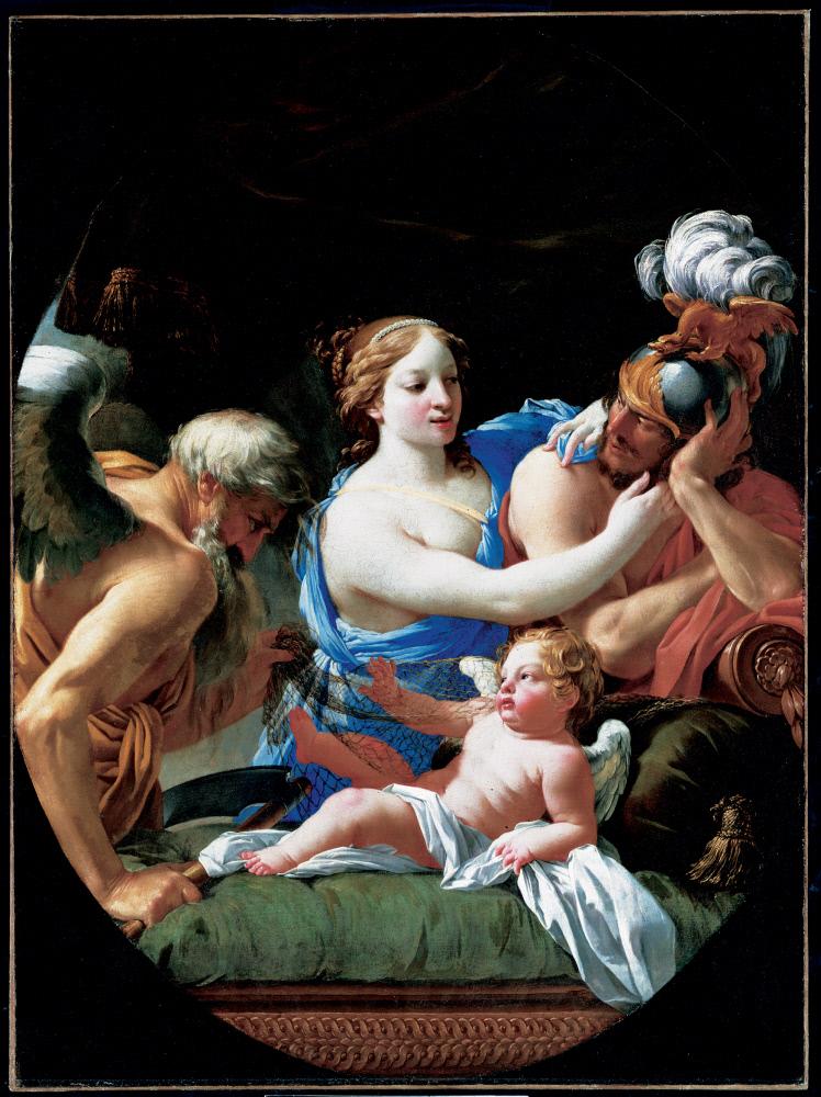 Allegorie mit Venus, Amor und Chronos - Simon Vouet