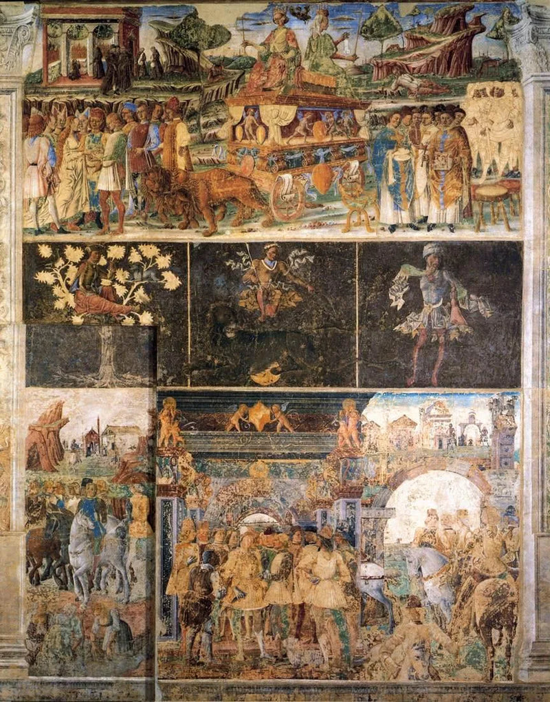 Allegorie des Juli: Triumph des Jupiter und Cybèle - Cosmé Tura