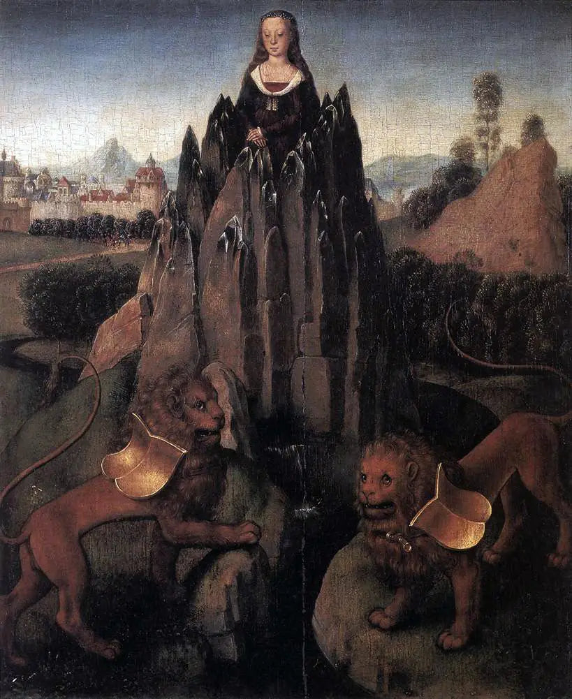 Allégorie de la chasteté - Hans Memling image 1 reproduction artisanale de tableau