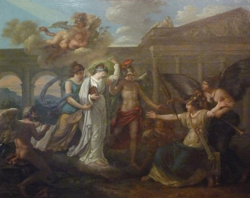 Allegorie Frankreichs, die den Frieden empfängt - Louis Jean François Lagrenée