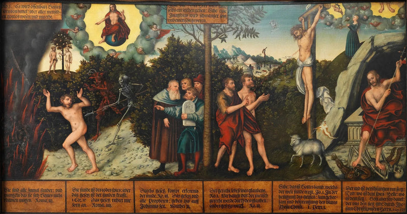 Allegorie von Gesetz und Gnade - Lucas Cranach der Ältere